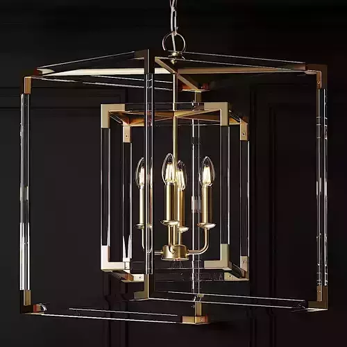 Ballard Designs Phoebe Acrylic Chandelier 3D model