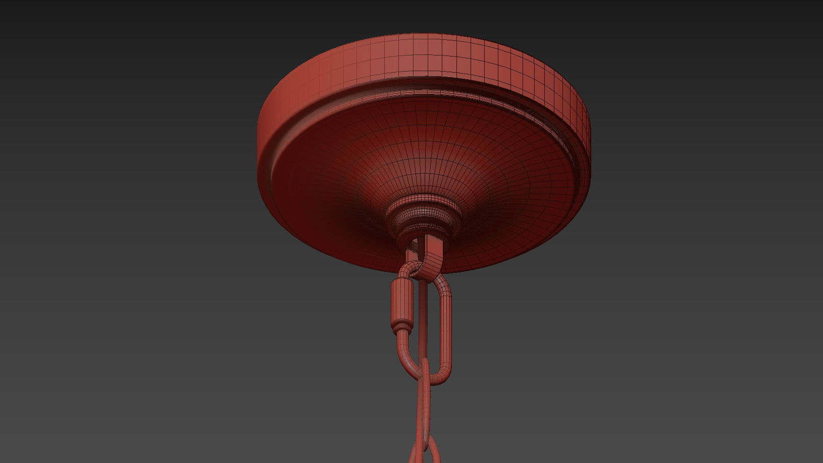 Ballard Designs Phoebe Acrylic Chandelier 3D model_2