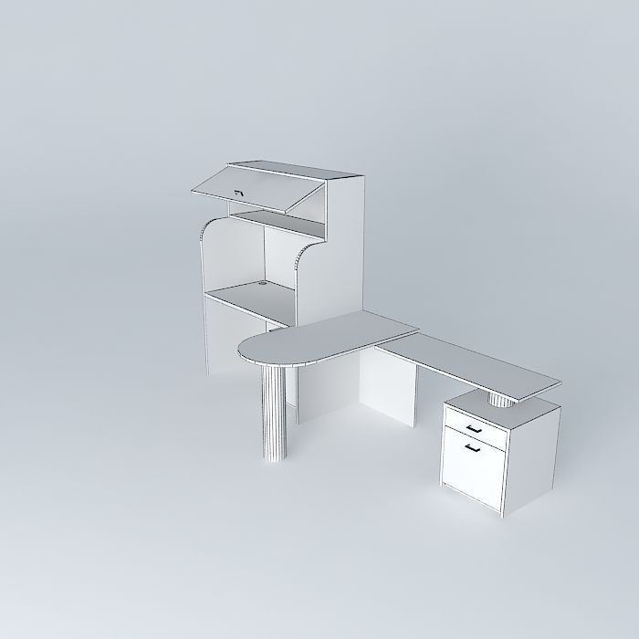 Desktop modules 3D model_4