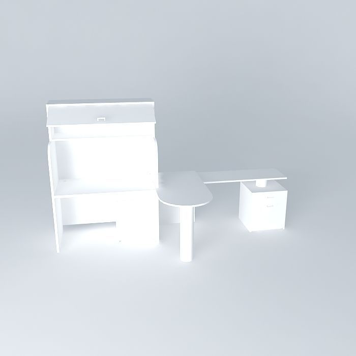 Desktop modules 3D model_2