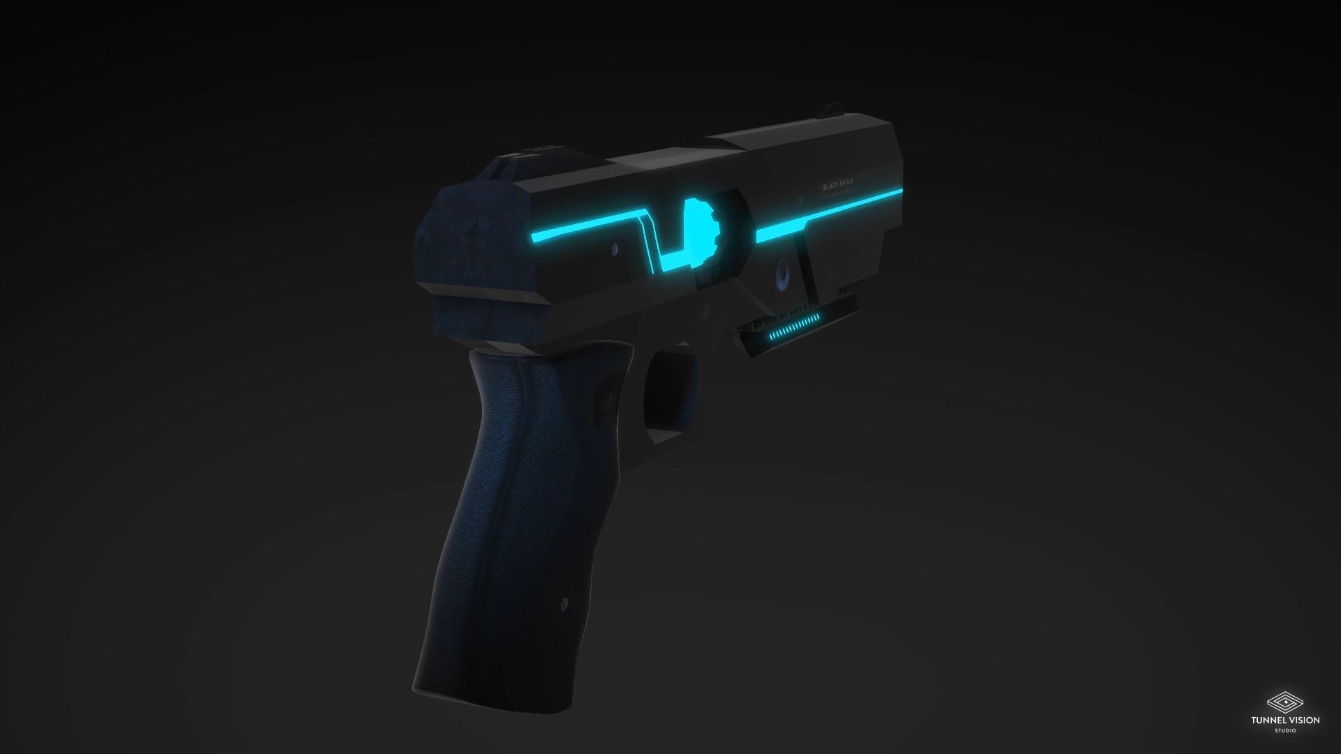 Sci-Fi Gun Black Eagle Low-poly 3D model_3