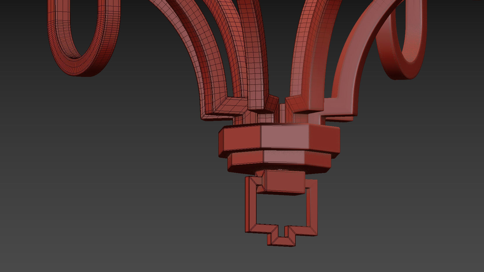 Chapman and Meyers Mykonos Light Small Chandelier 3D model_3