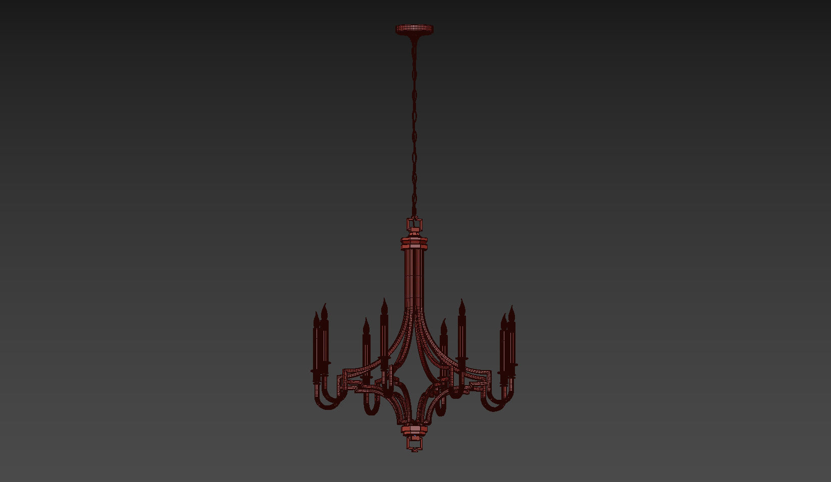 Chapman and Meyers Mykonos Light Small Chandelier 3D model_5