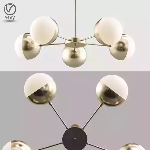 Copper Light Chandelier 5