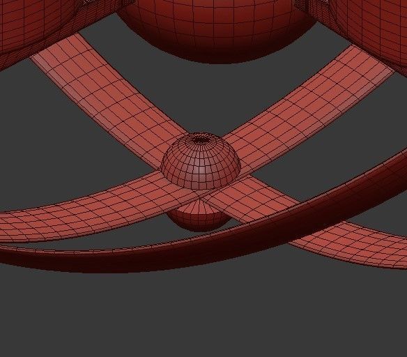 Olivier Frosted Gold Ball 3D model_6