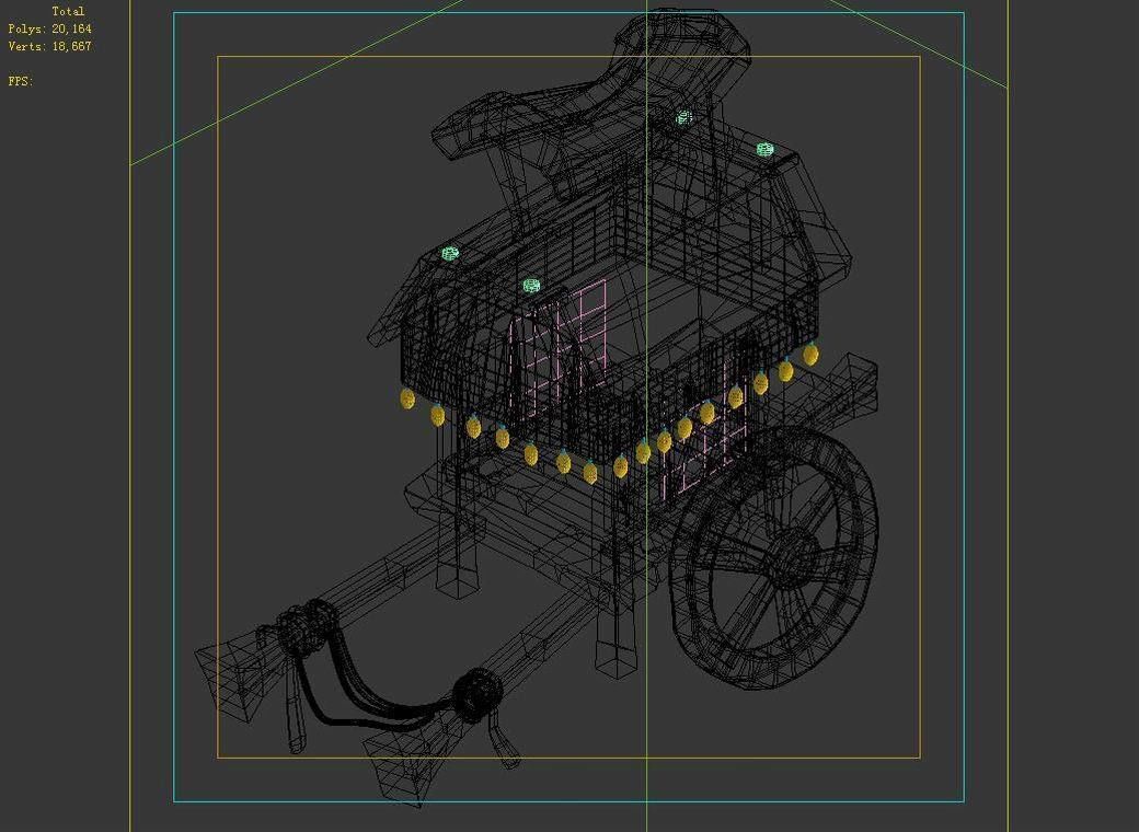 Game City - Intermediate Carriage 3D model_3