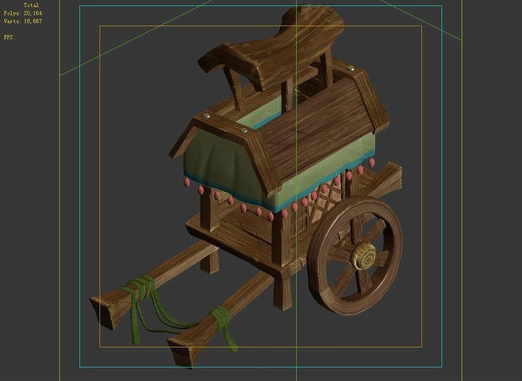 Game City - Intermediate Carriage 3D model_4