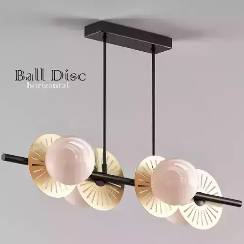 Balls Discs Horizontal 4 3D model
