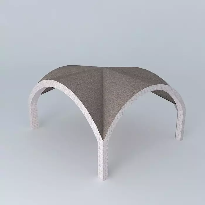 Domed structure 3D model_0