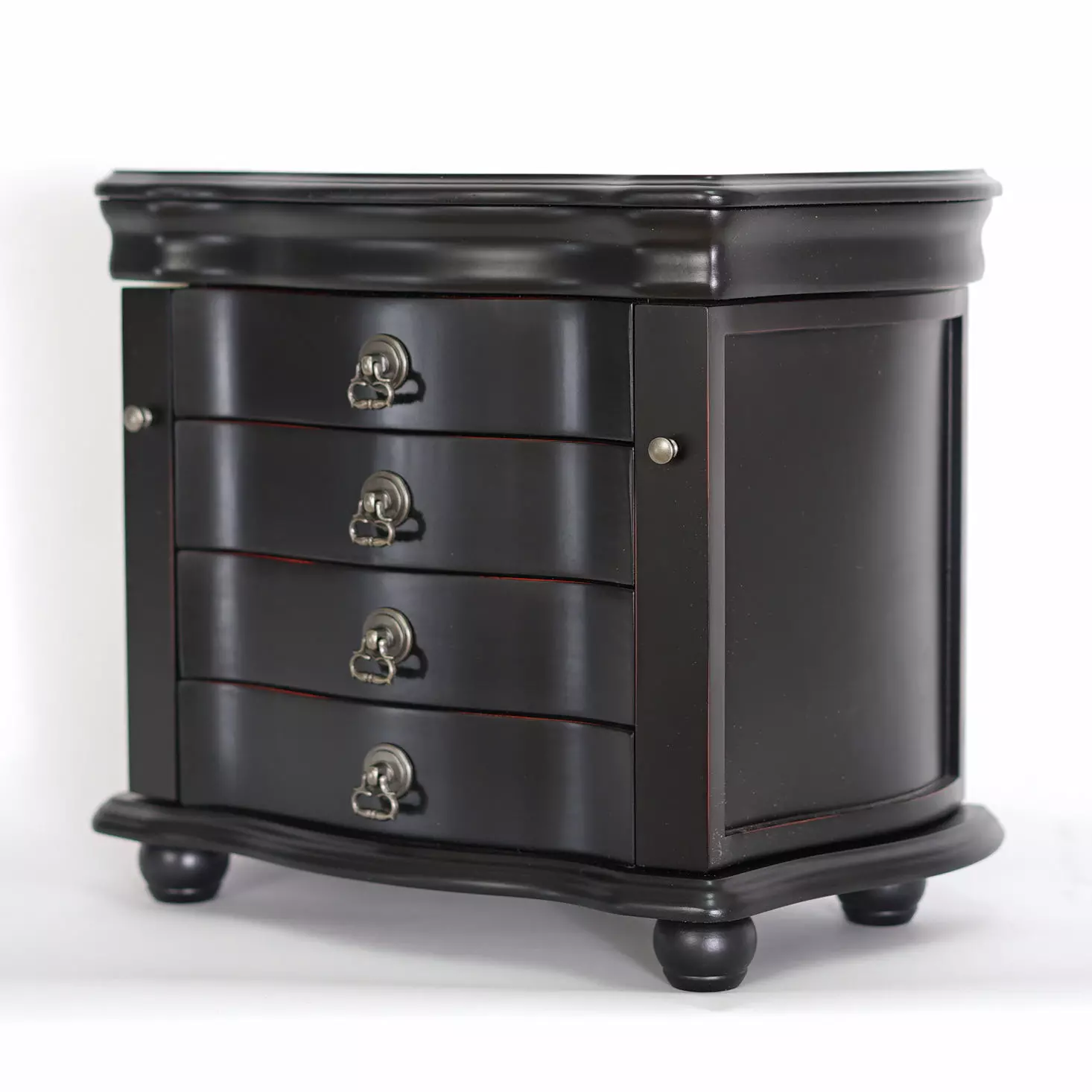 drawer nightstand with four drawers 3D model