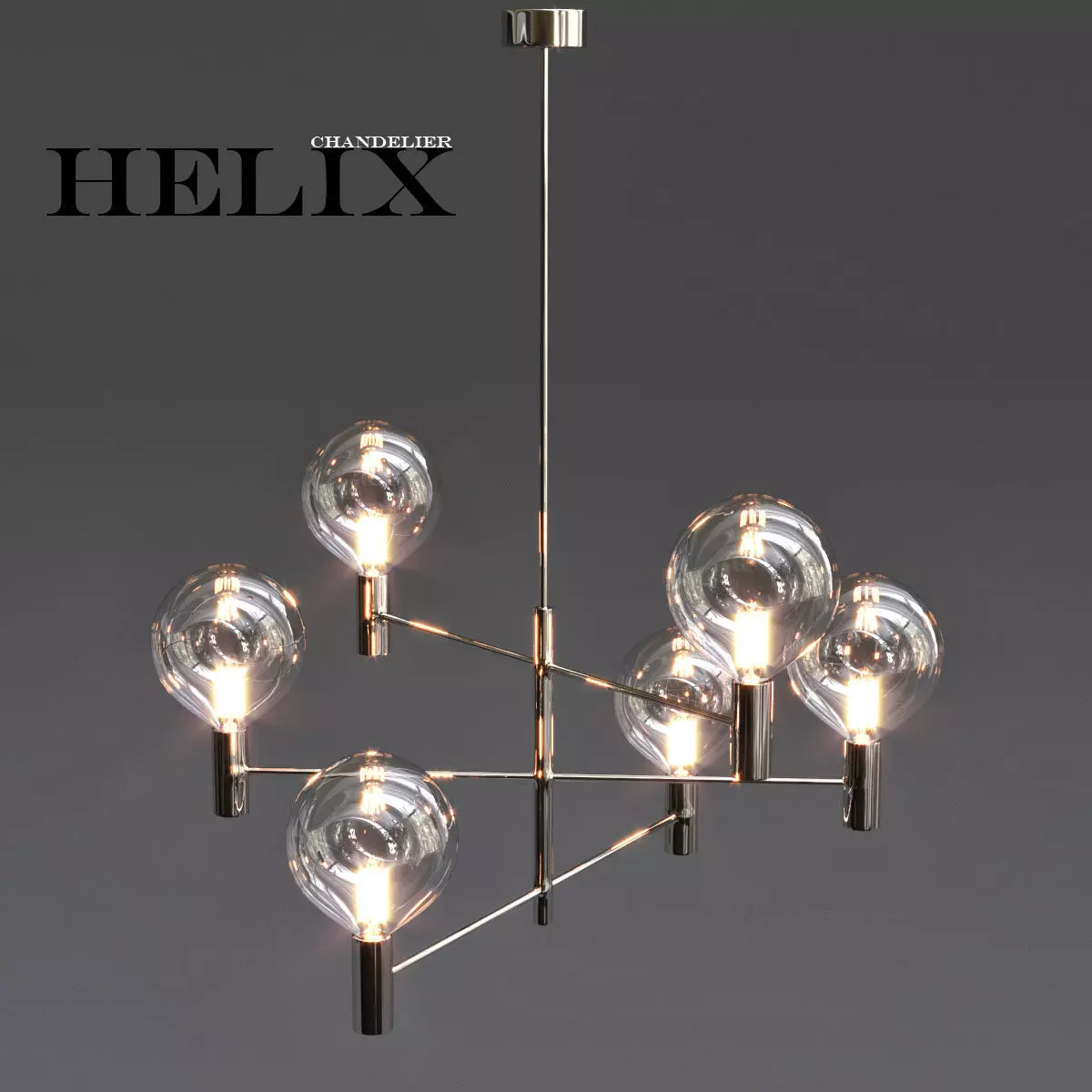 Helix Chandelier 3D model_0