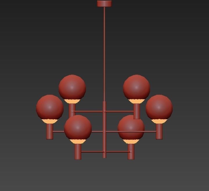 Helix Chandelier 3D model_1