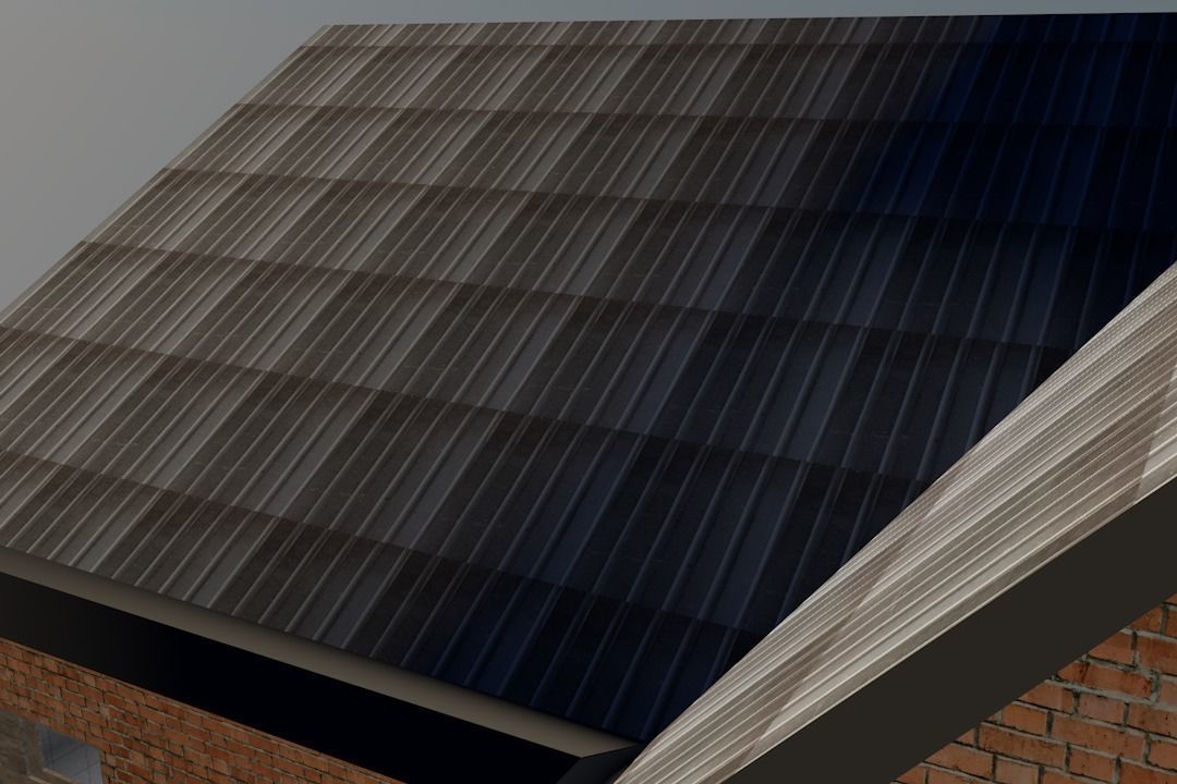 3 ROOMS  HOUSE Low-poly 3D model_5