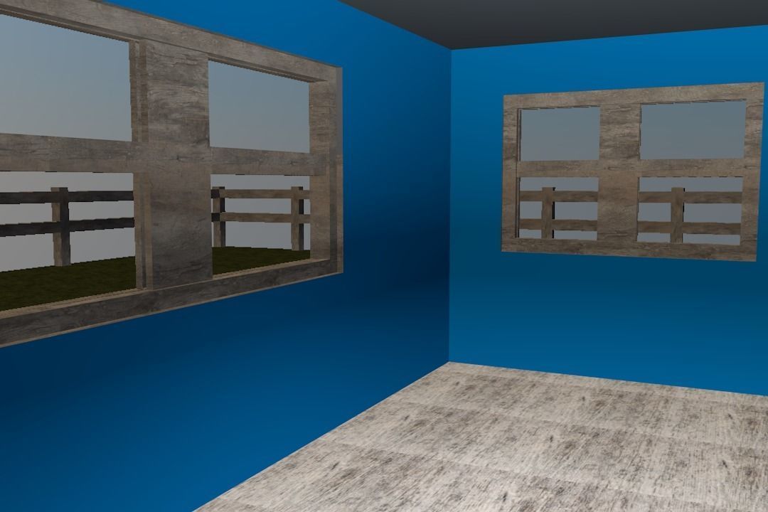 3 ROOMS  HOUSE Low-poly 3D model_3