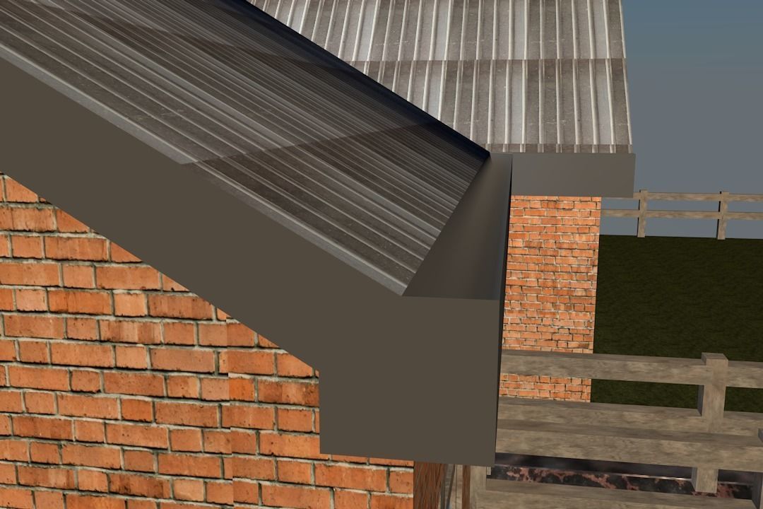 3 ROOMS  HOUSE Low-poly 3D model_7