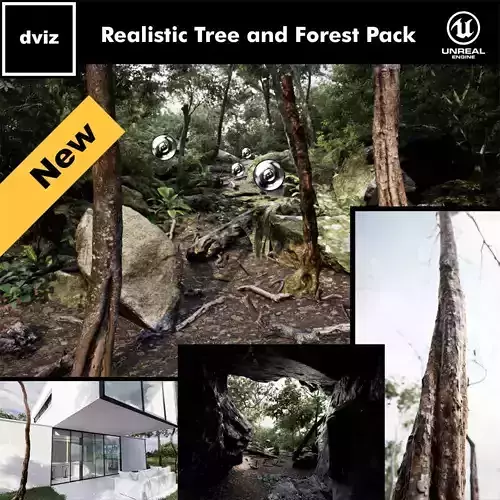 Realistic Tree and Forest Pack 02