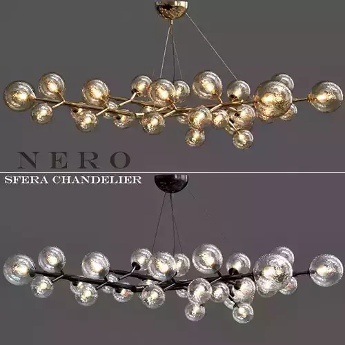 BLACK NICKEL CHANDELIER