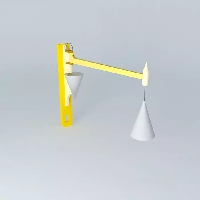 Wall and arm lamp 3D model_0