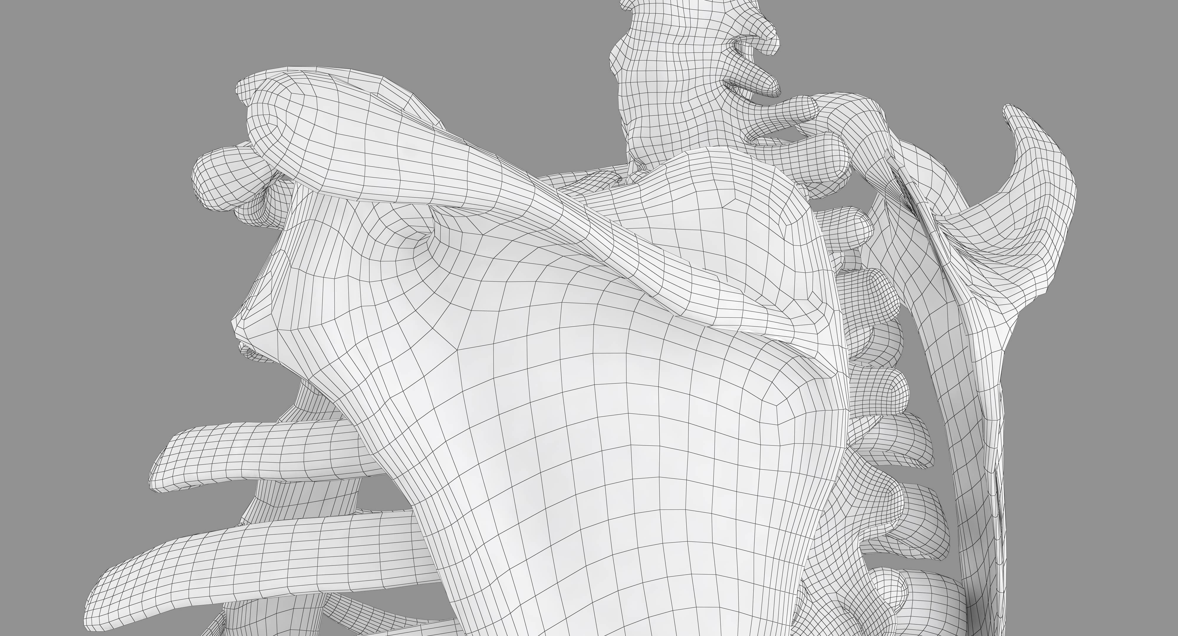 Human Spine Scanned Low-poly 3D model_57