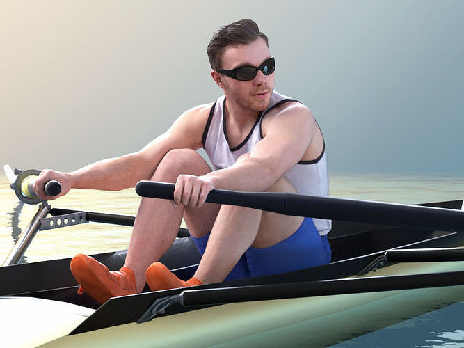 Robb 10776 - Rowing Athlete 3D model