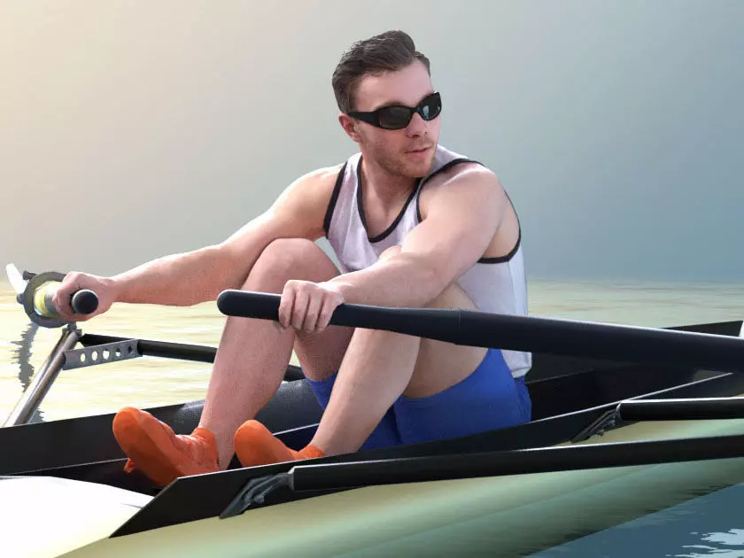 Robb 10776 - Rowing Athlete 3D model_0