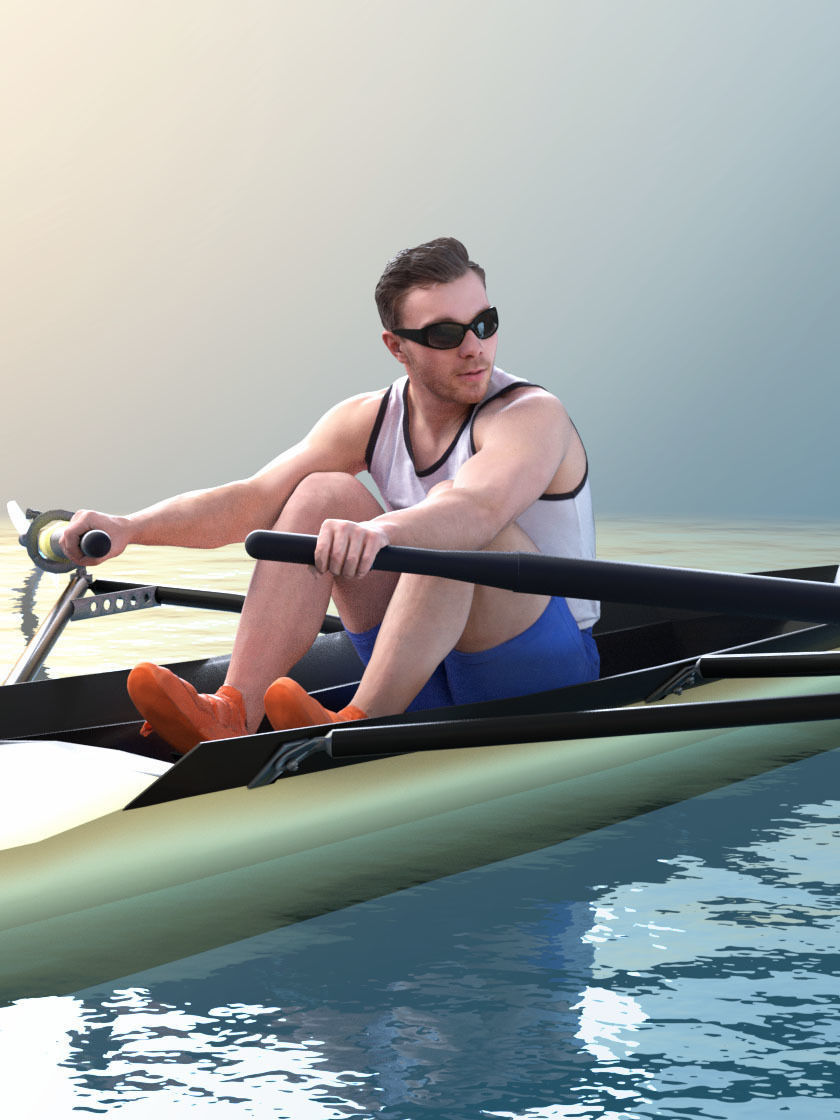 Robb 10776 - Rowing Athlete 3D model_1