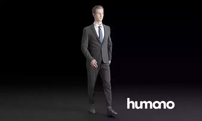 Humano Elegant man standing  3D model