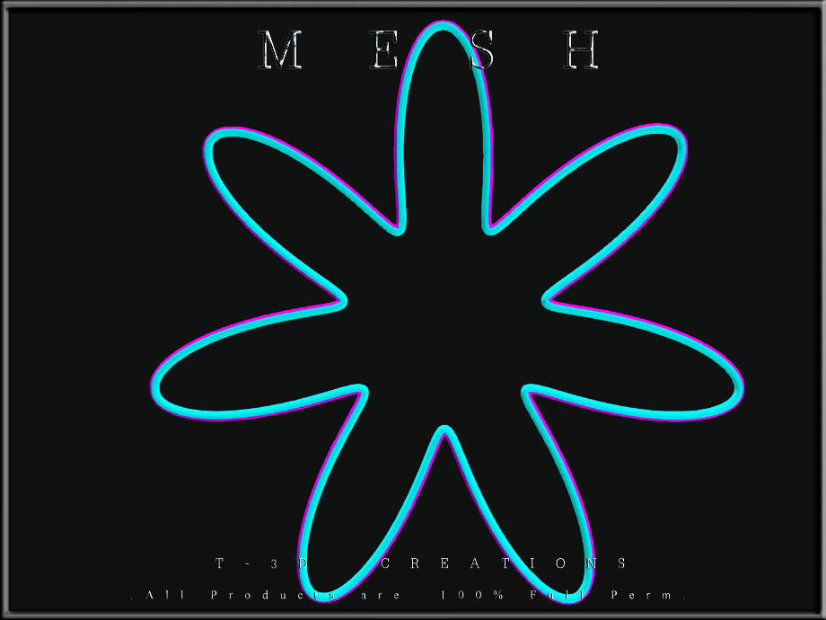 Wire Flower  Low-poly 3D model_2