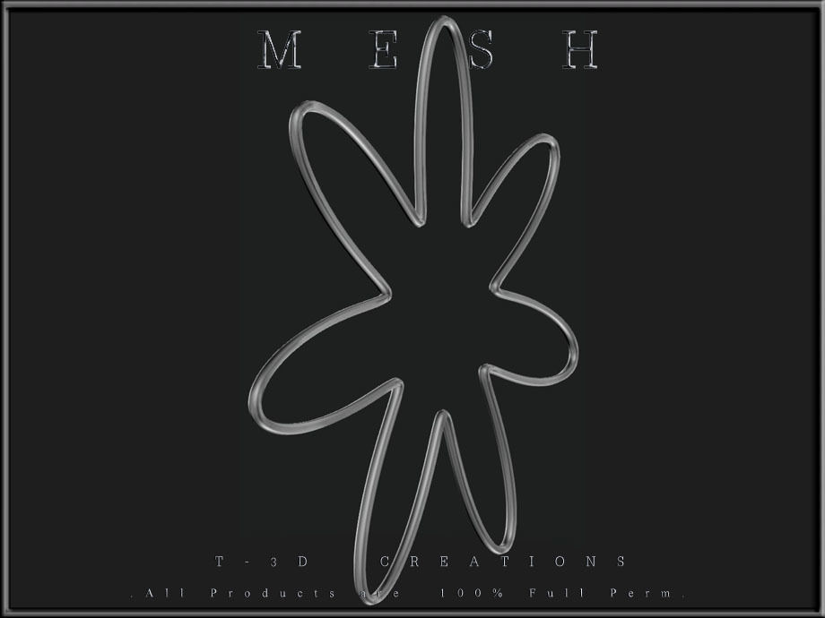 Wire Flower  Low-poly 3D model_6