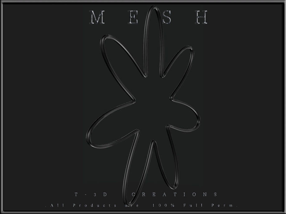 Wire Flower  Low-poly 3D model_4