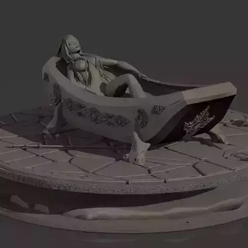 Elizabeth Bathory  Miniature Bloody Countess 3D print model