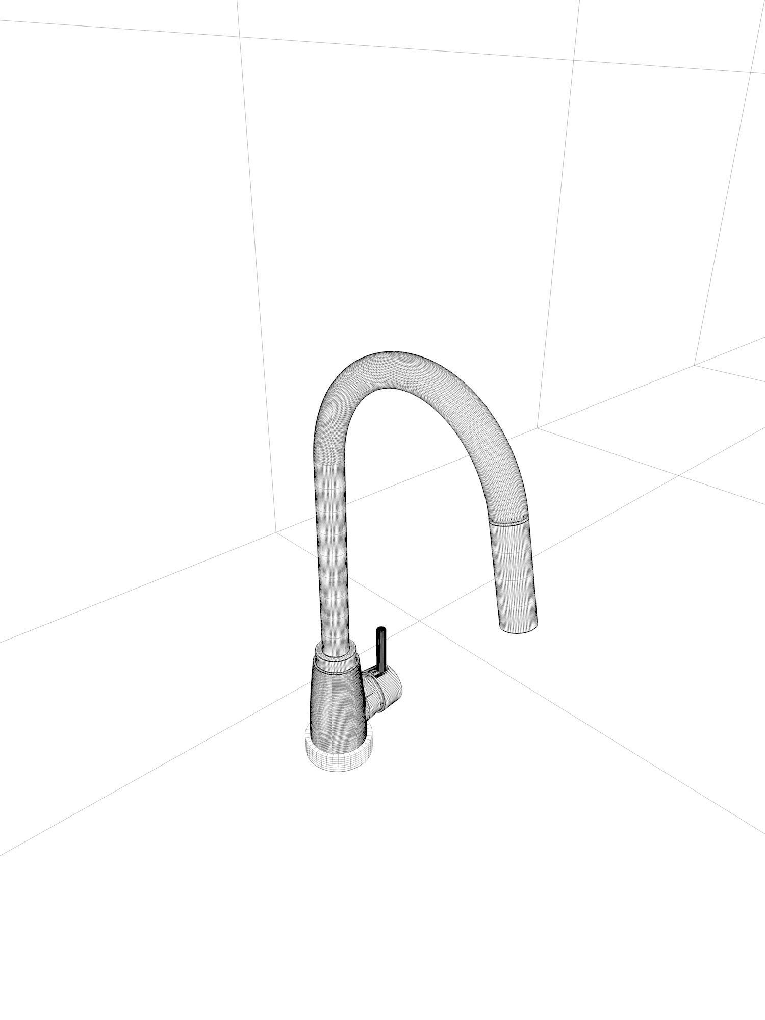 interior design bathroom taps 3D model_4
