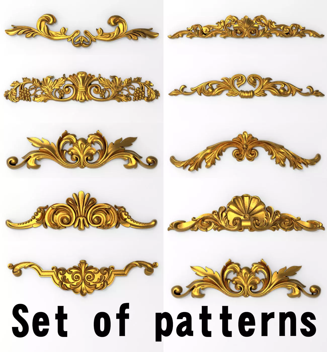 decorative patterns 3D model