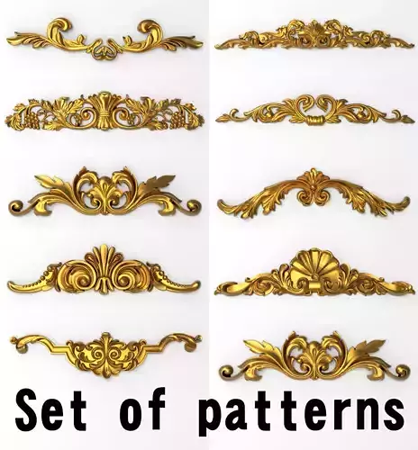  decorative patterns 3D model
