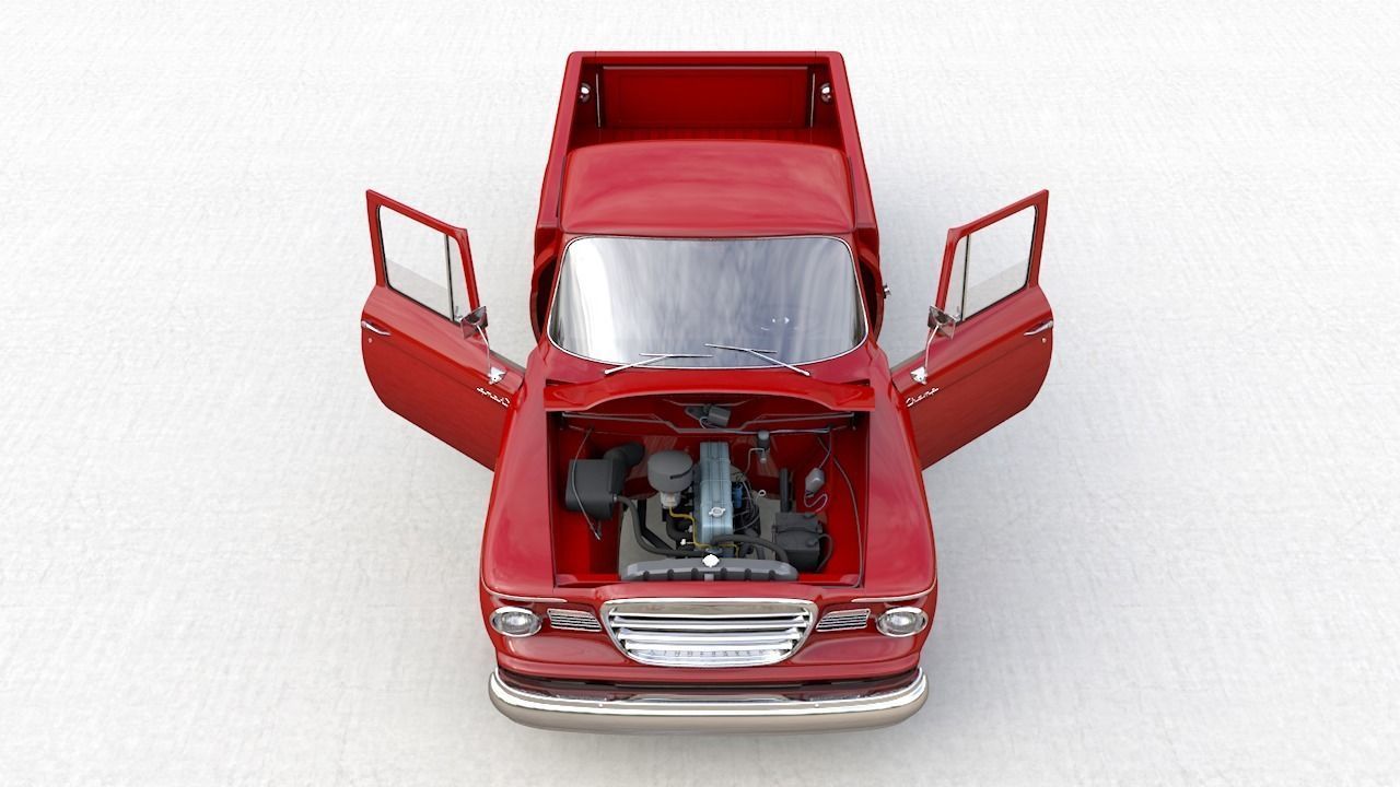 STUDEBAKER CHAMP 1964 3D model_2