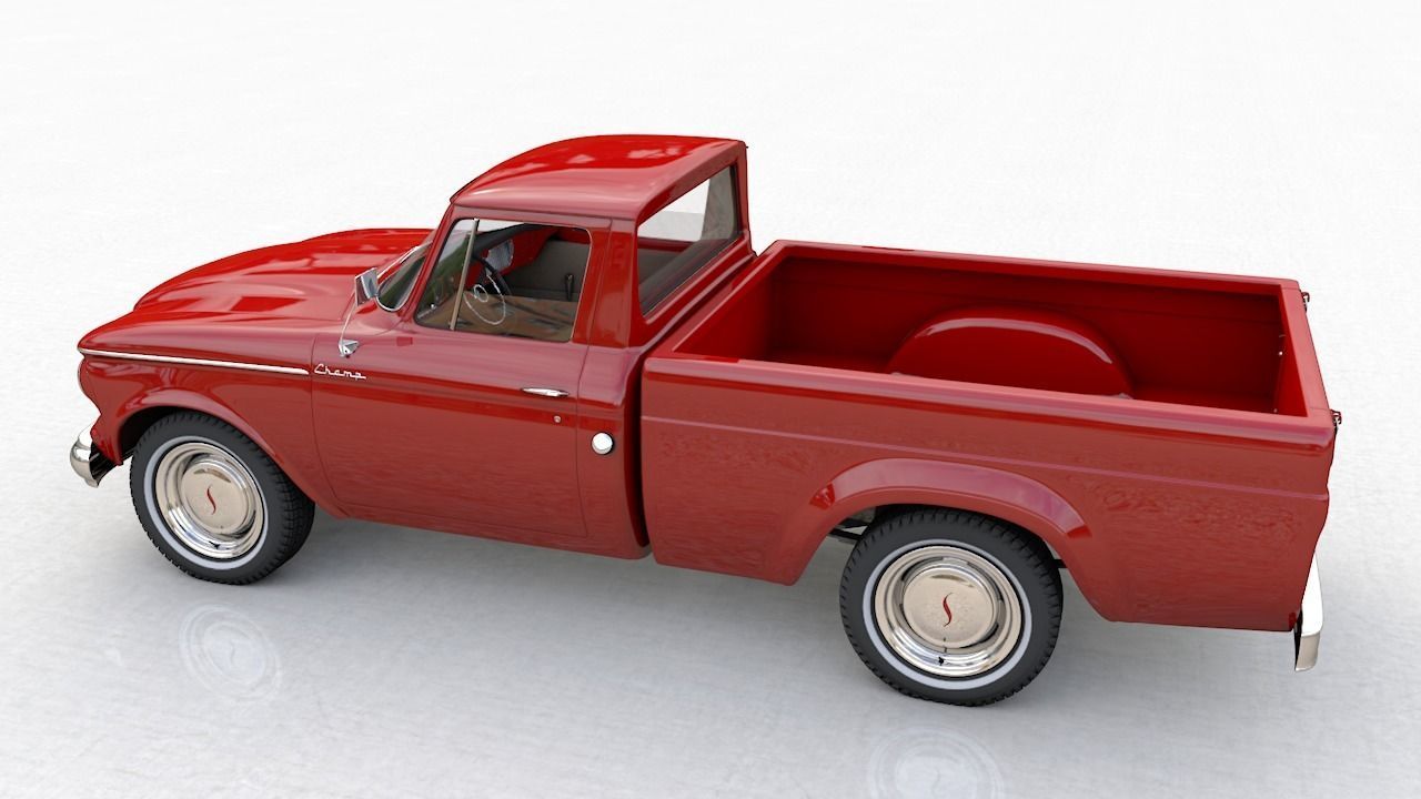 STUDEBAKER CHAMP 1964 3D model_15