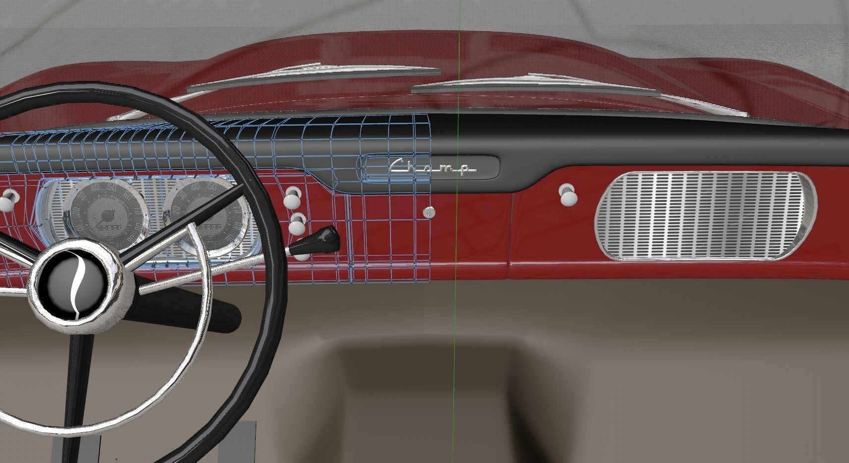 STUDEBAKER CHAMP 1964 3D model_21