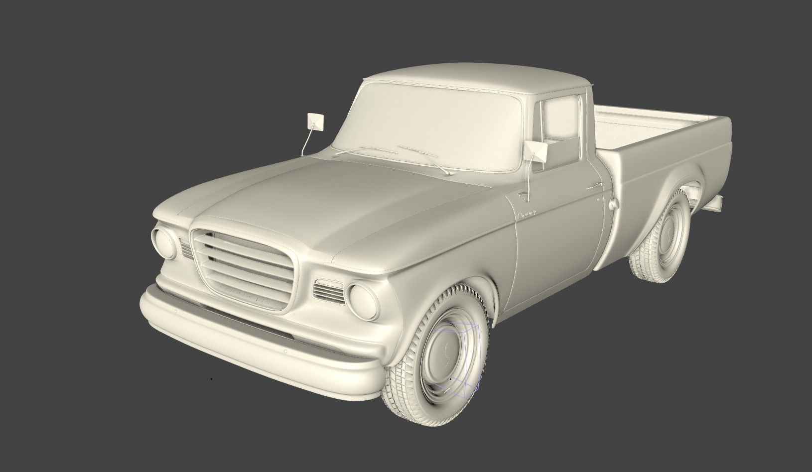 STUDEBAKER CHAMP 1964 3D model_23