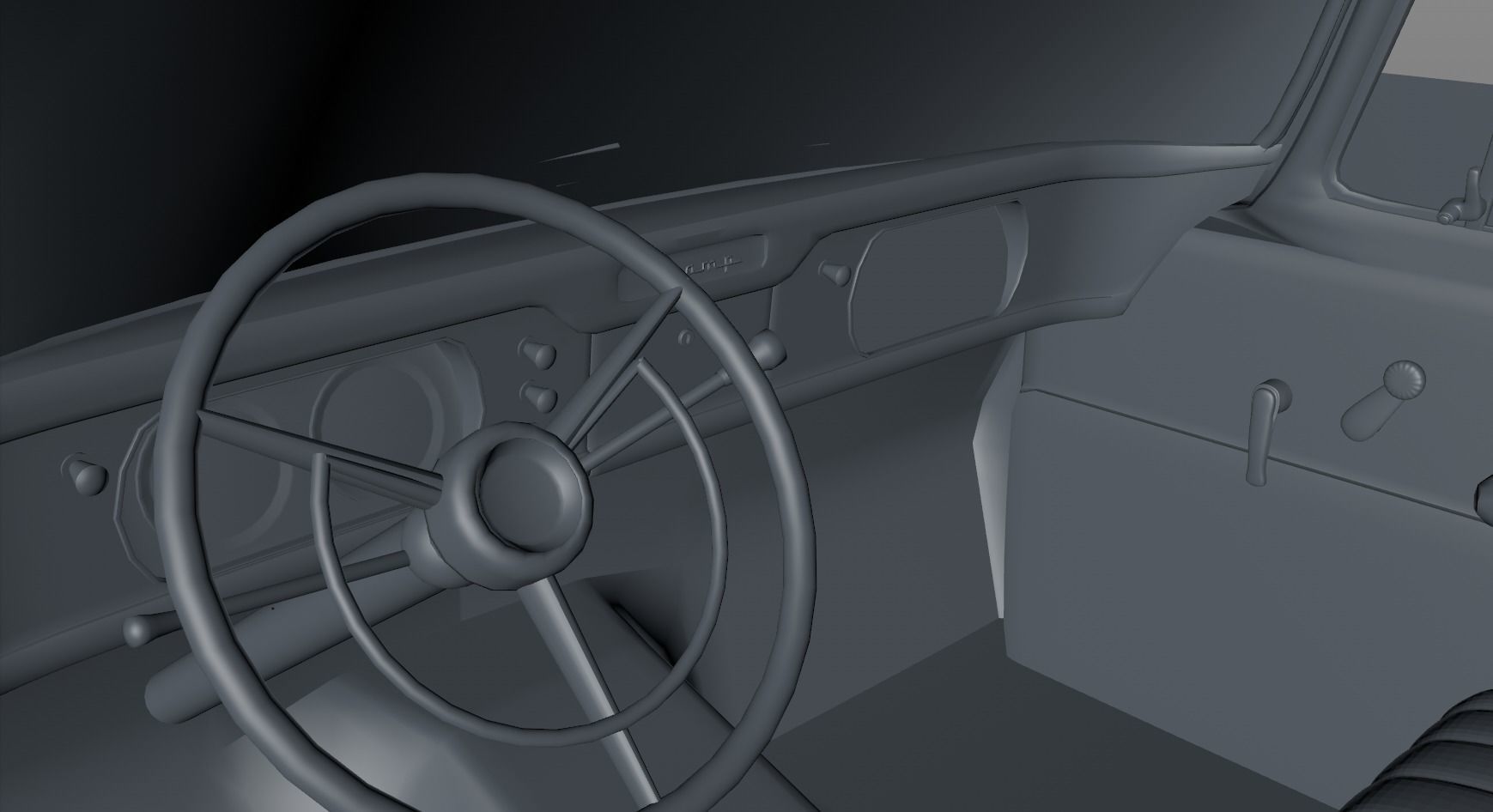 STUDEBAKER CHAMP 1964 3D model_22