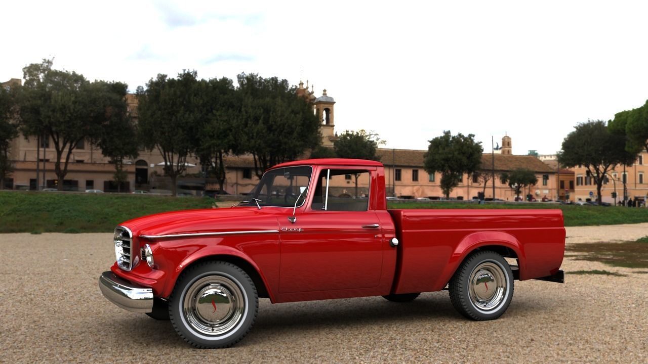 STUDEBAKER CHAMP 1964 3D model_17