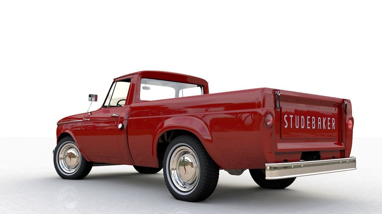 STUDEBAKER CHAMP 1964 3D model_6