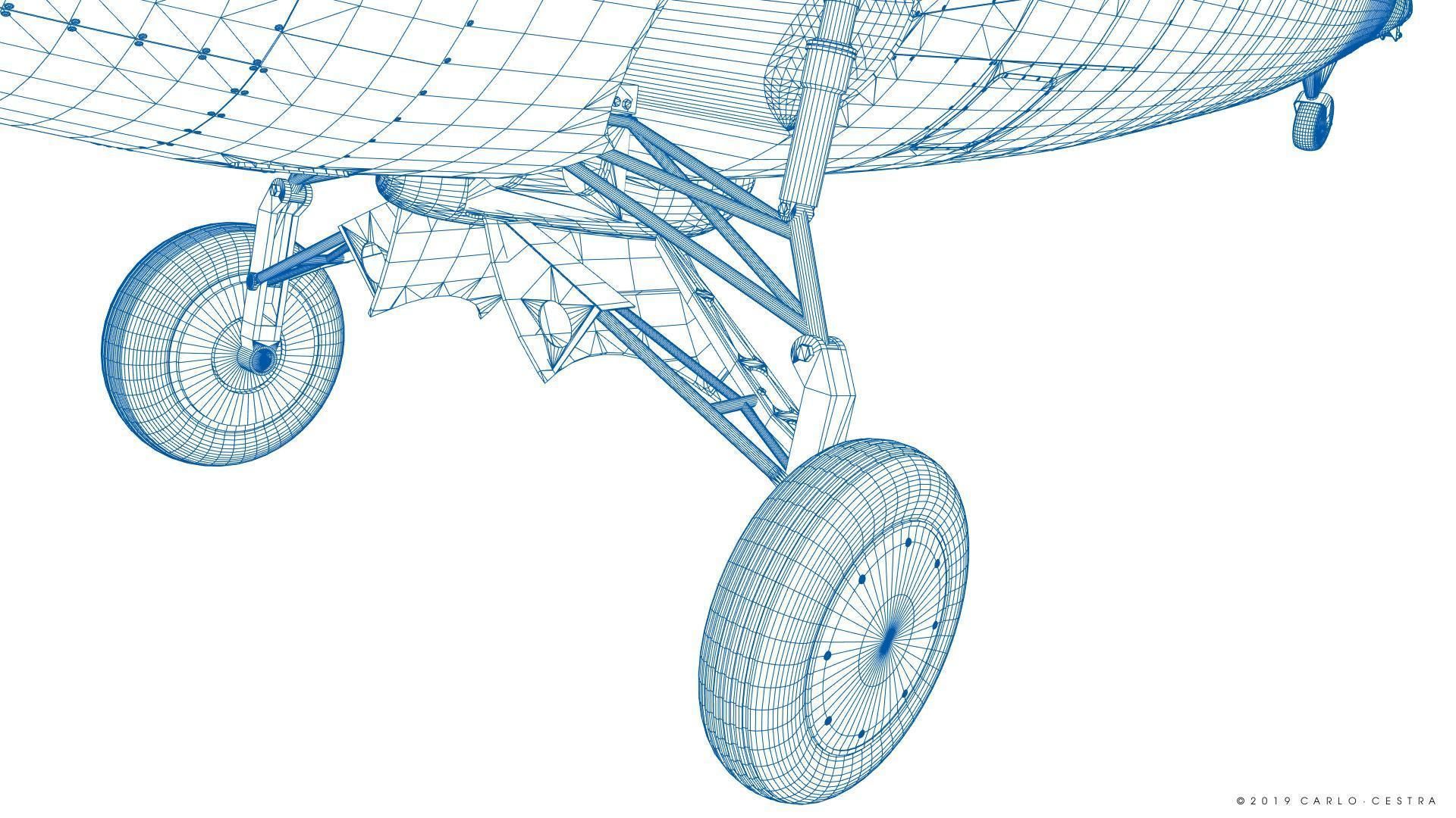 F4F-3 WILDCAT F1 -Felix-  Low-poly 3D model_55