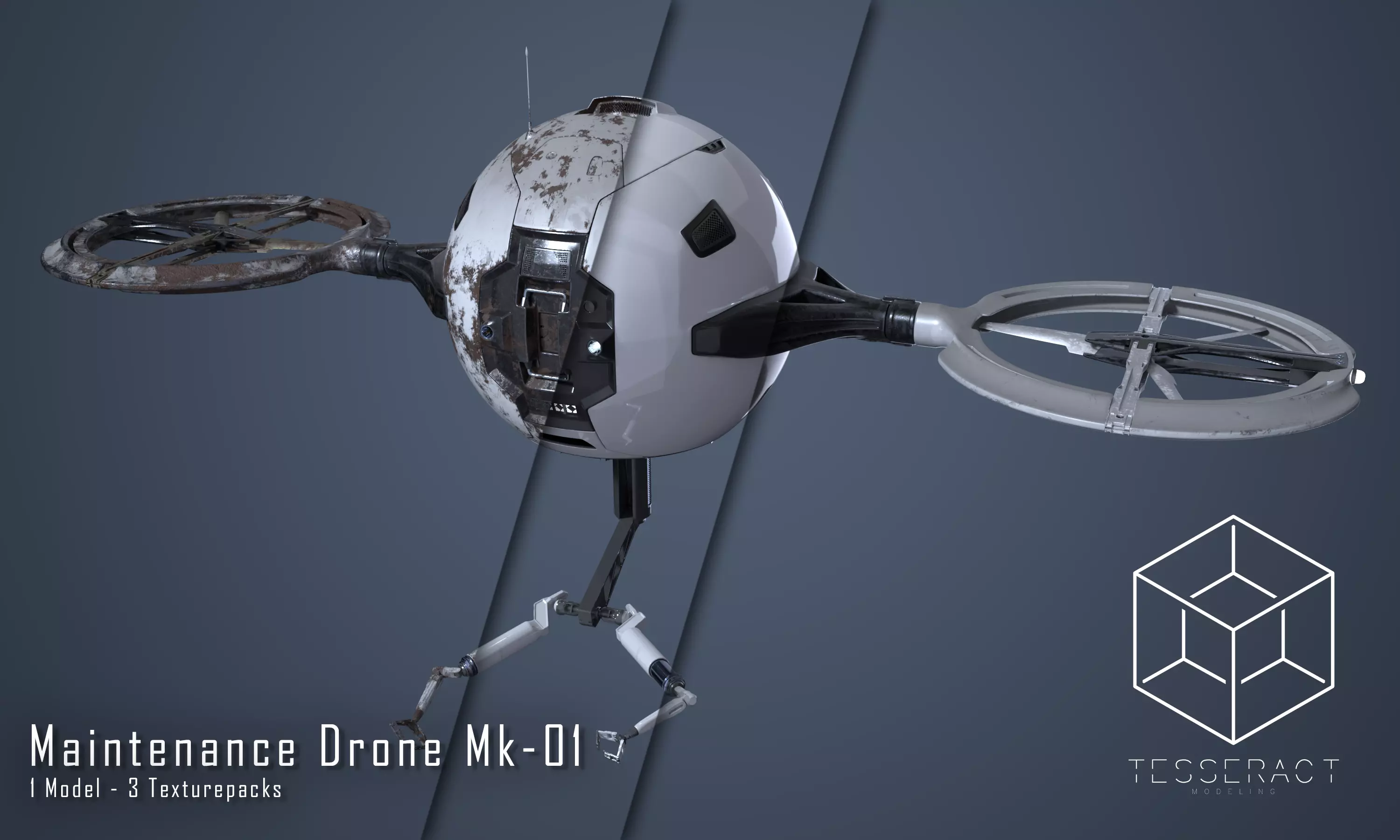 Maintenance Drone Mk1 Pack 3D model_0
