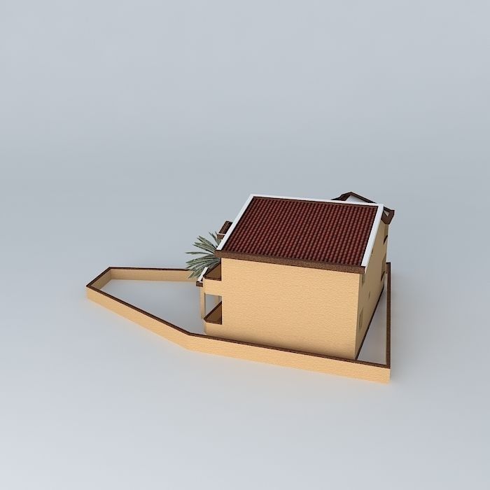 House Mediterranean Design Free 3D model_1