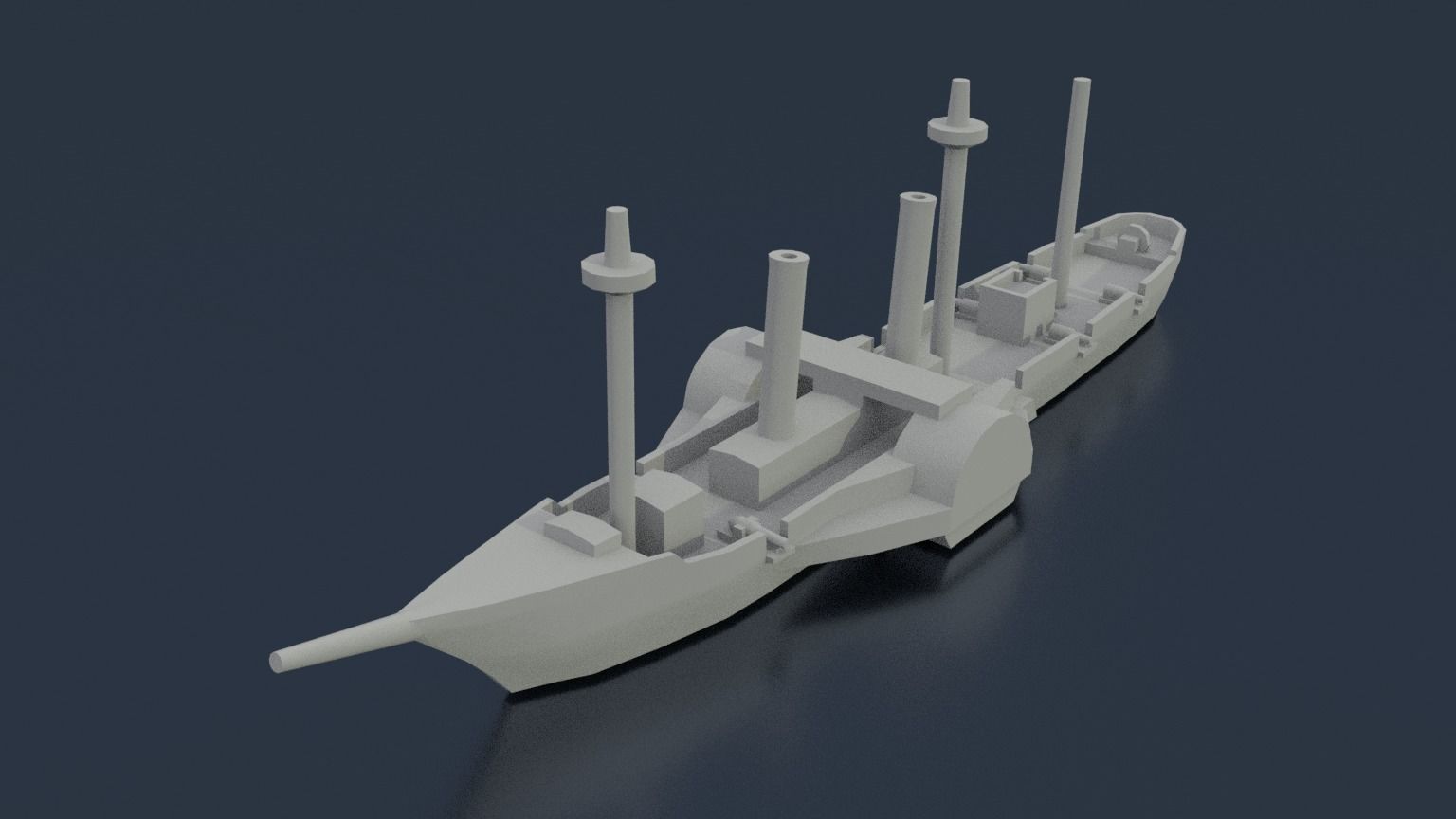 Paraguayan Steam Tacuari 3D print model_1