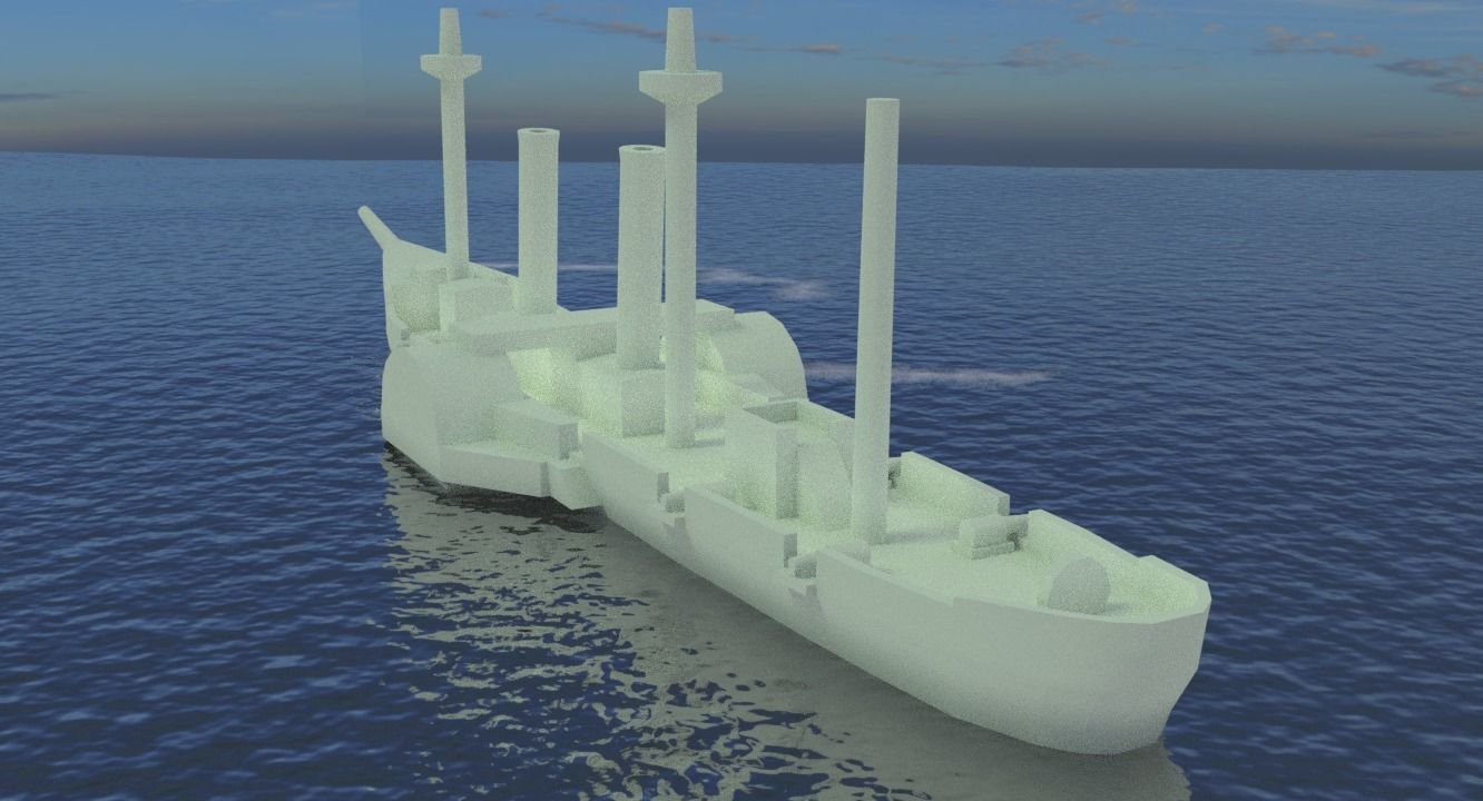 Paraguayan Steam Tacuari 3D print model_17