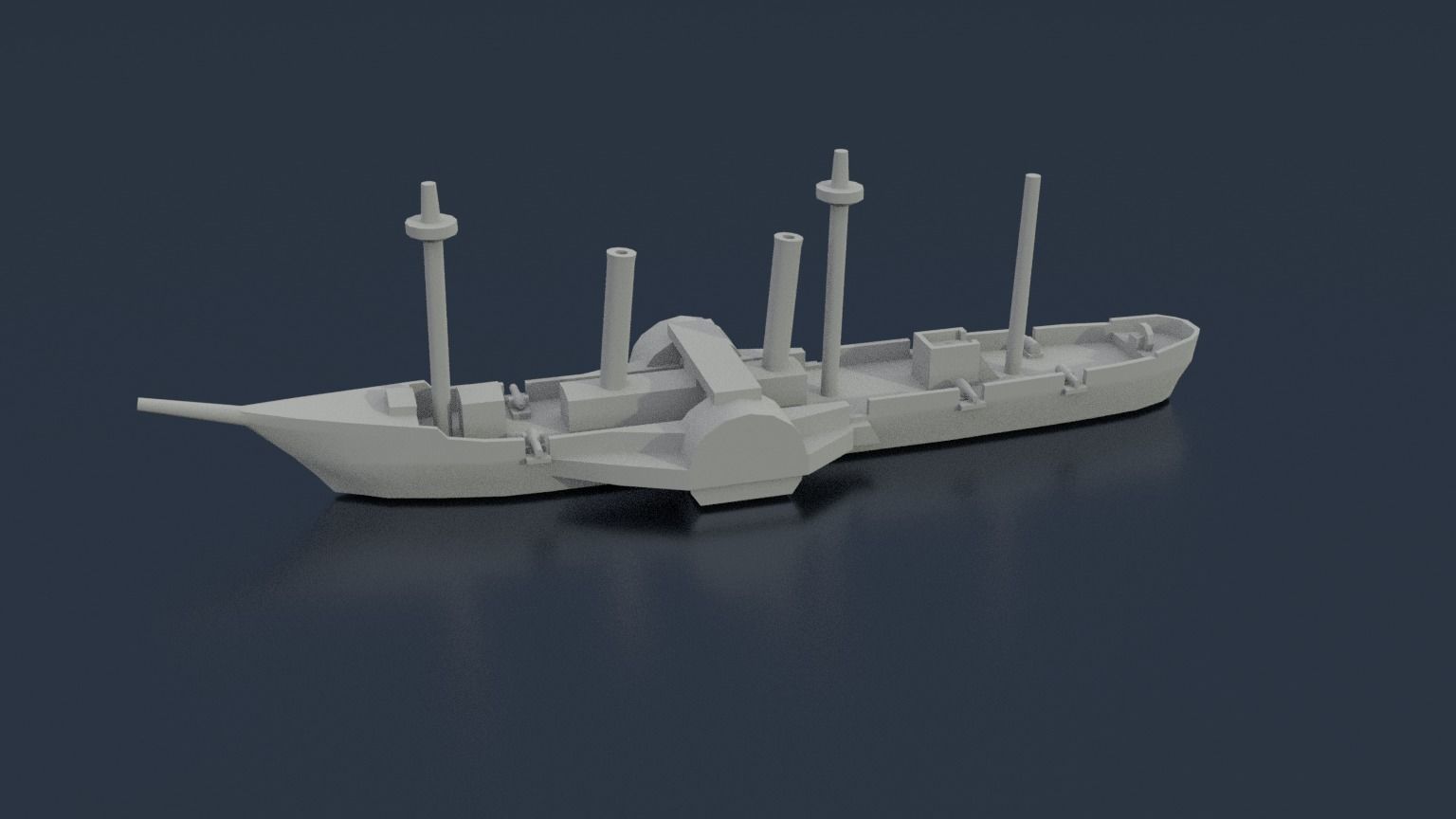 Paraguayan Steam Tacuari 3D print model_3