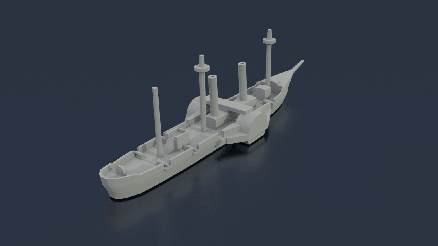 Paraguayan Steam Tacuari 3D print model_7