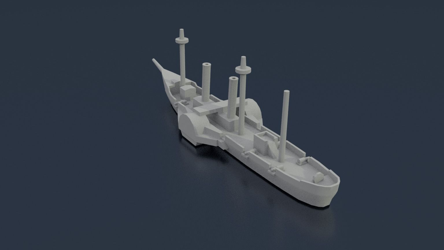 Paraguayan Steam Tacuari 3D print model_5