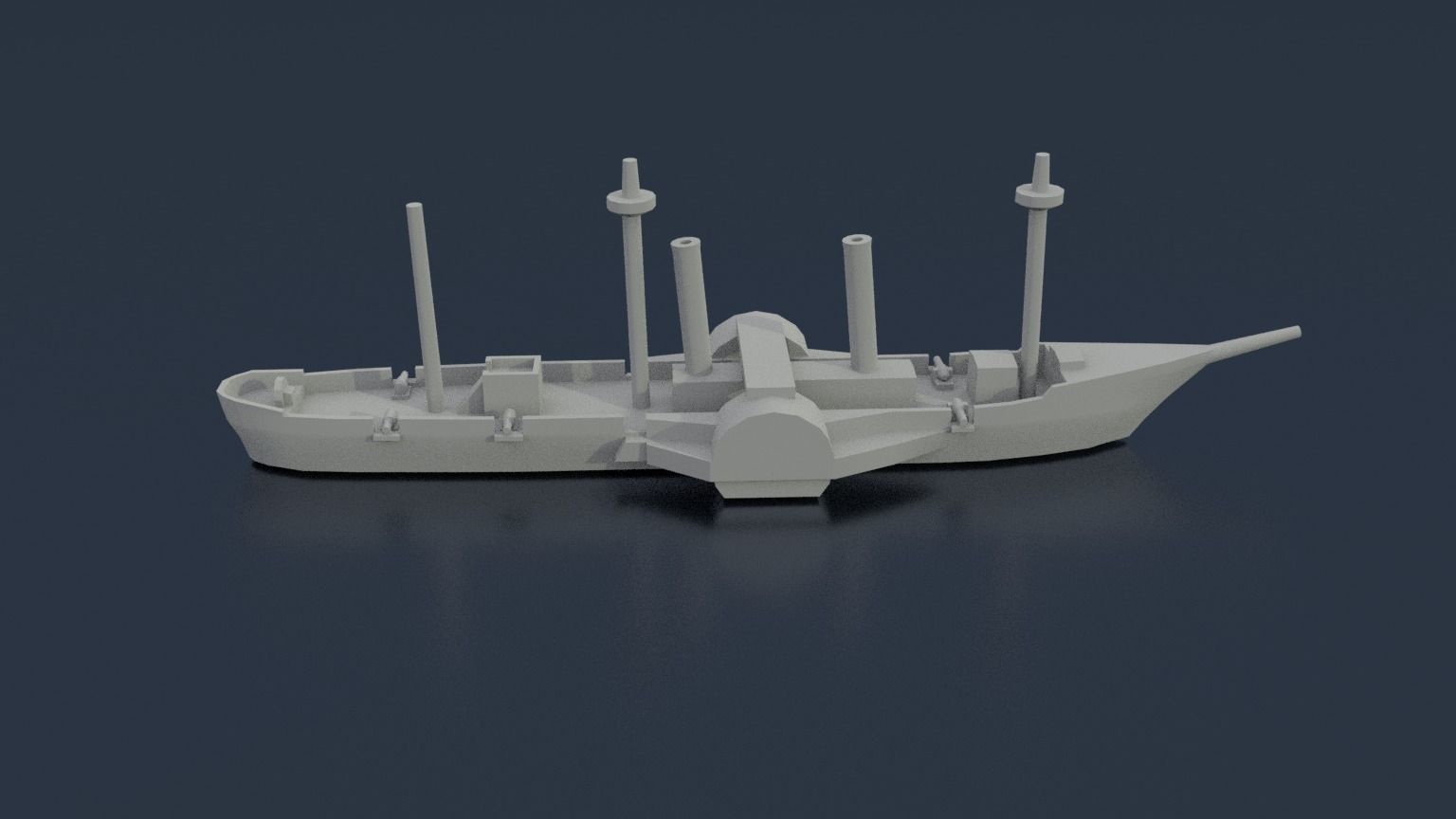 Paraguayan Steam Tacuari 3D print model_8
